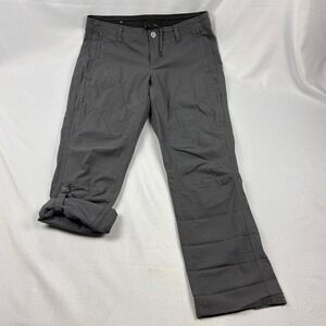 Kuhl Women 12 Short Gray Convertible Hiking Pants Roll Up Leg Adventure Outdoors
